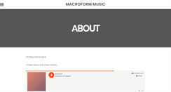 Desktop Screenshot of macroformmusic.com